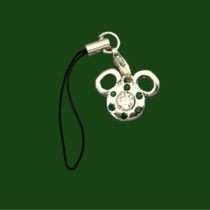 💥5/$25💥 Silver and Green Cell Phone Charm or zipper pull